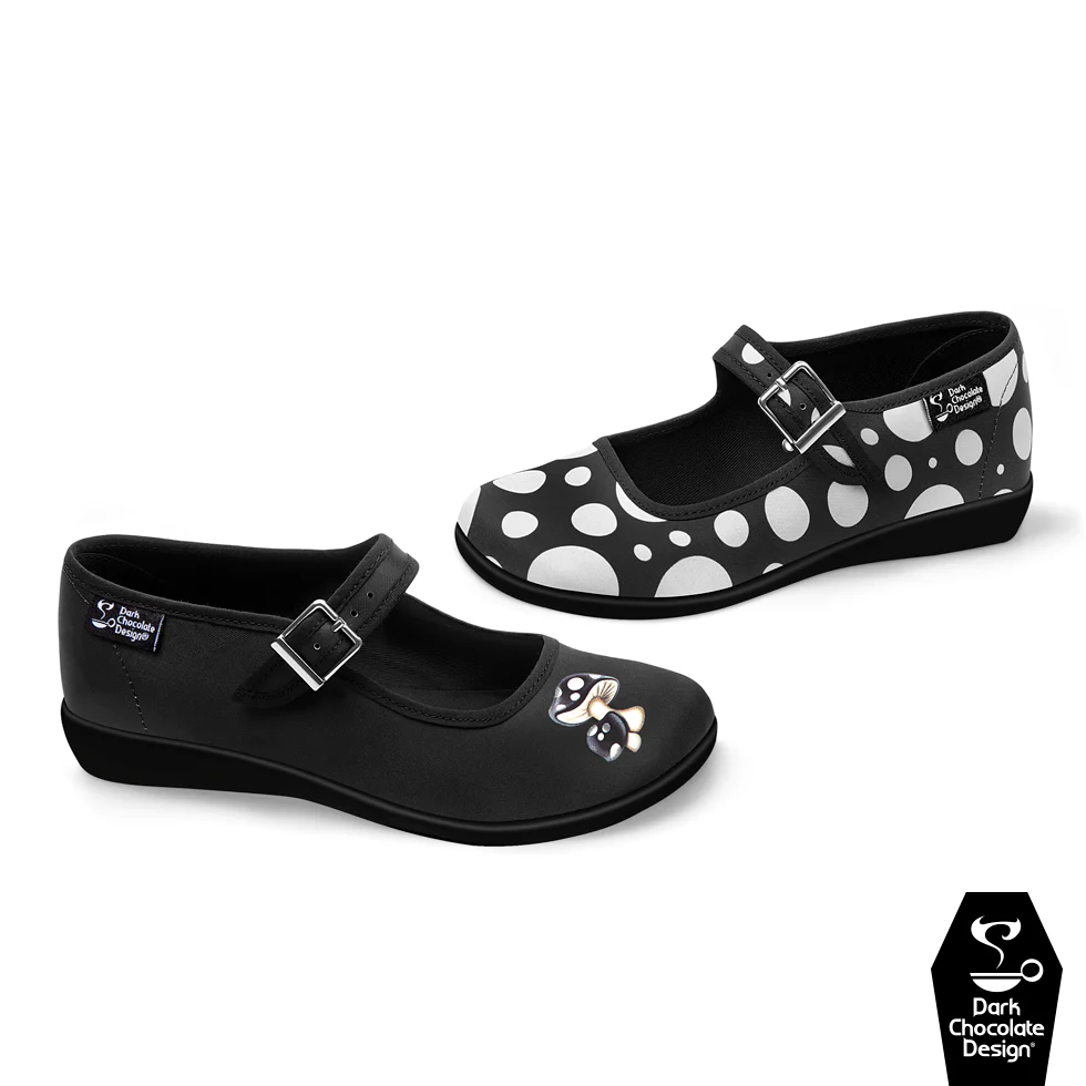 Thumbnail: Moosh Black - Hot Chocolate Design Shoes