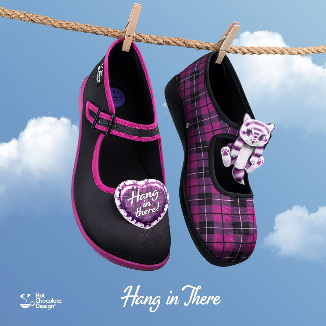 Hang in There - Hot Chocolate Design Shoes