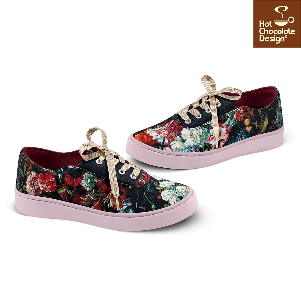 Thumbnail: Charlotte - Hot Chocolate Design Chocolatica Sneaker Shoe Side view