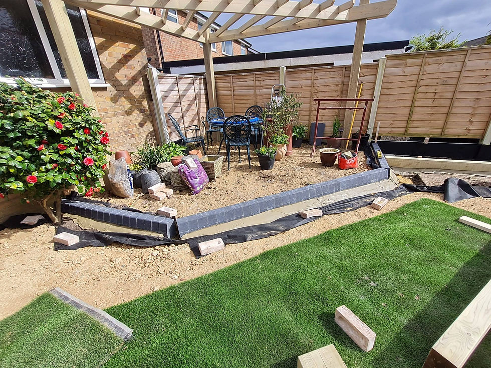 Pergola and Patio in Progress