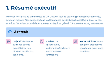 Vivier de talents & IA : ROI, expérience recruteur et candidat — notre livre blanc