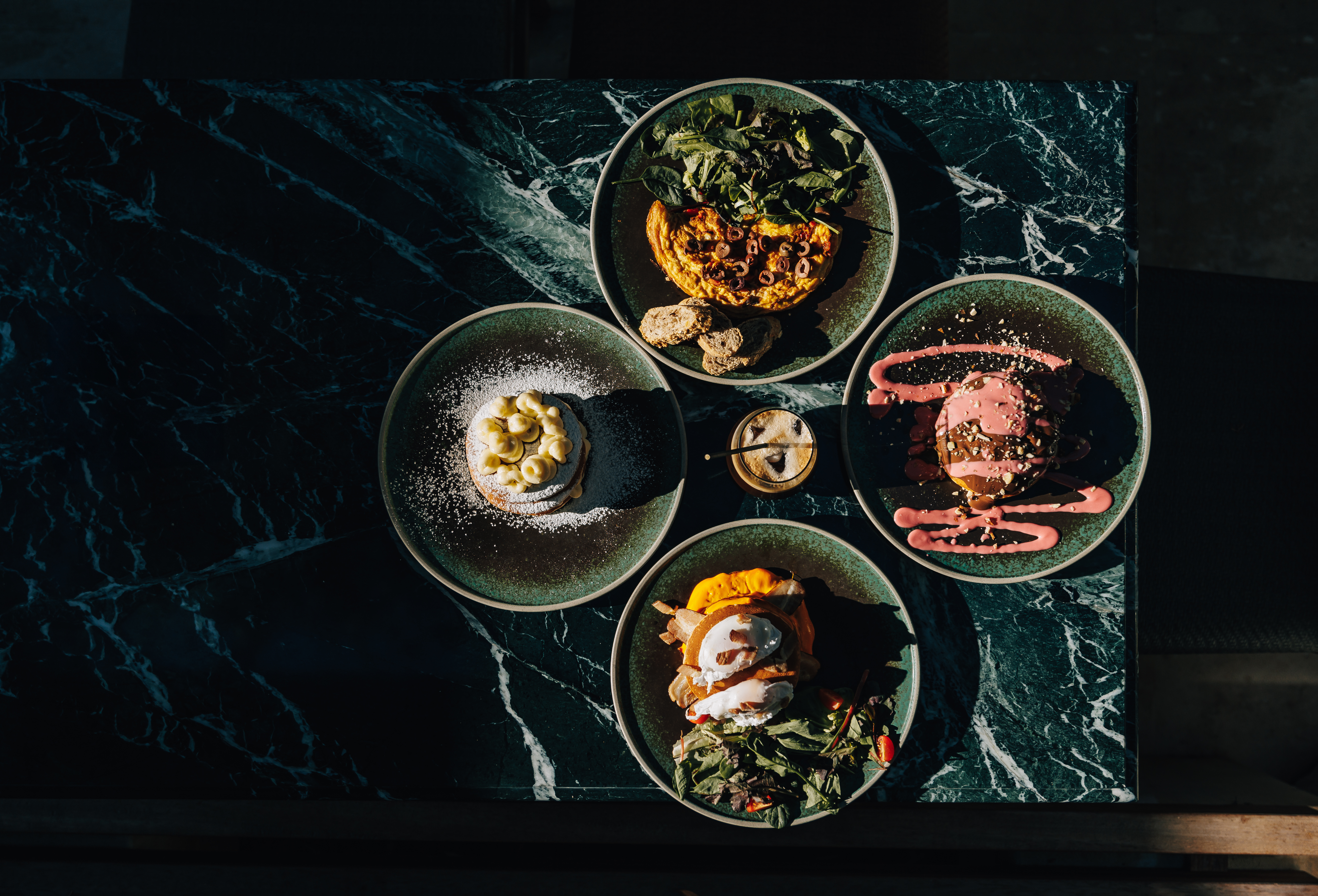 Arranged Food and Objects