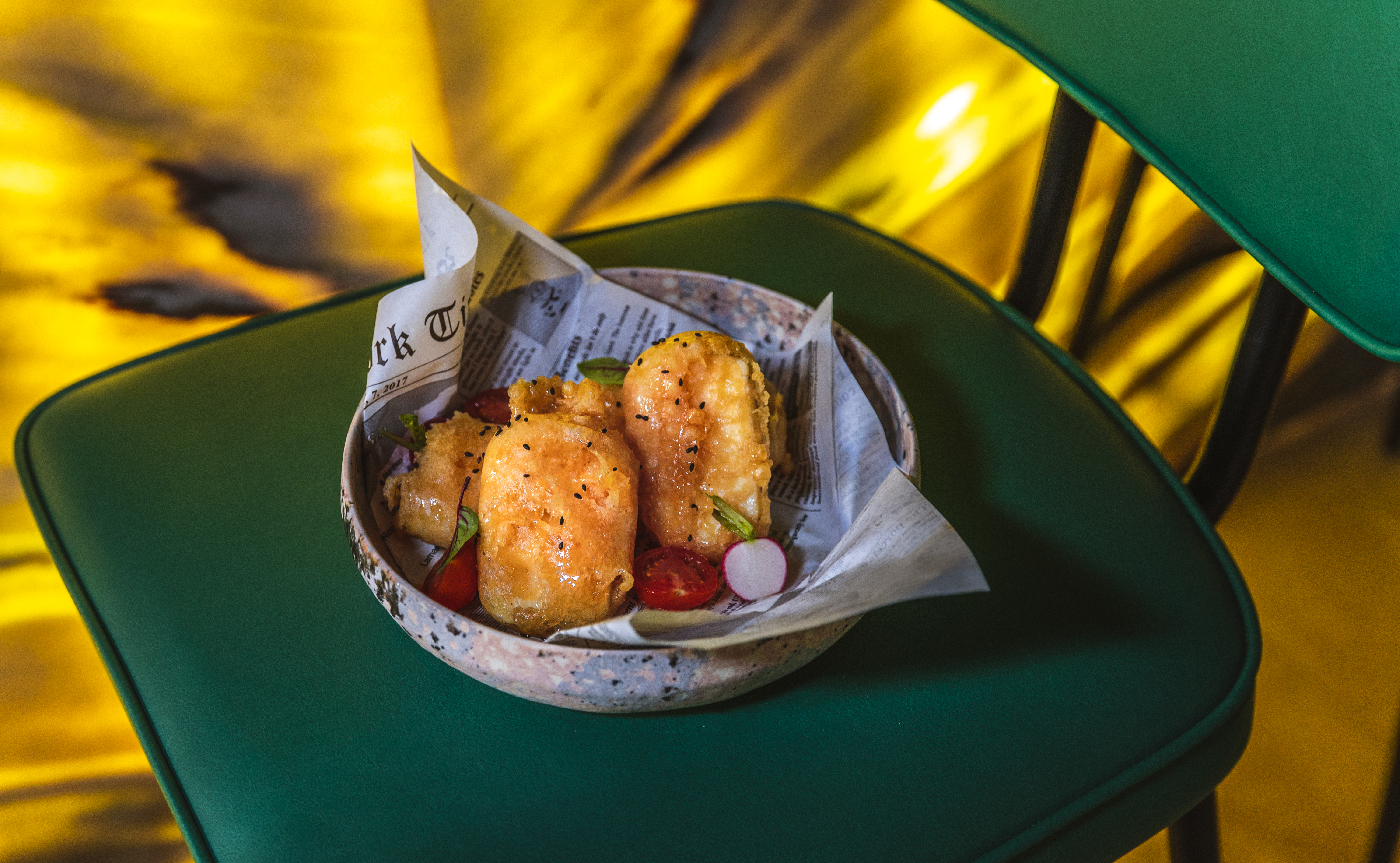 Arranged Food and Objects