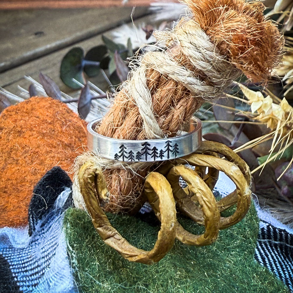 Tree Scene Adjustable Ring