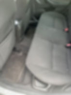 The interior of a vehicle that is dirty