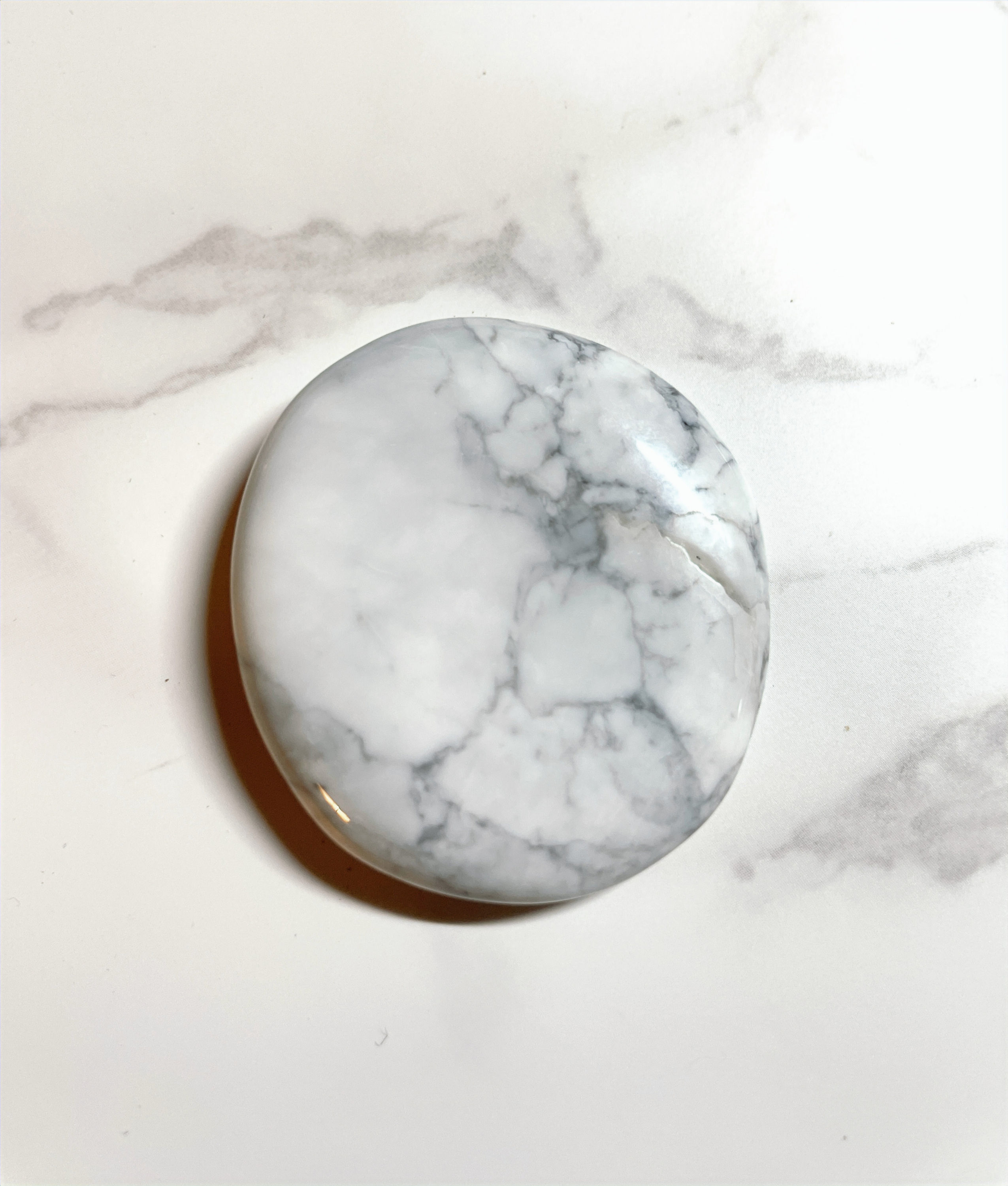  Howlite Worry Stone