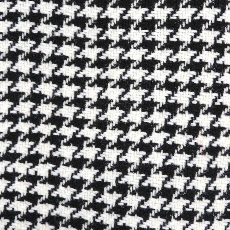 Miniature : POULETTE, écharpe en  laine blanche et noire
