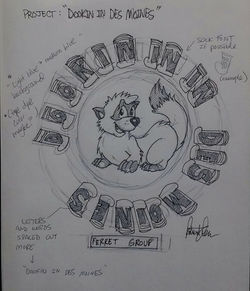 dookin in des moines logo art