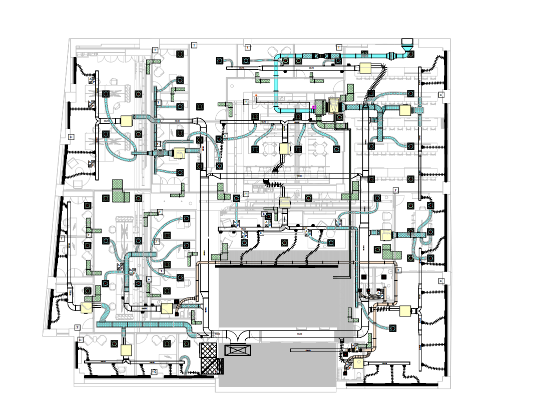 New tenancy design for ventilation in high rise commercial suite, Sydney.