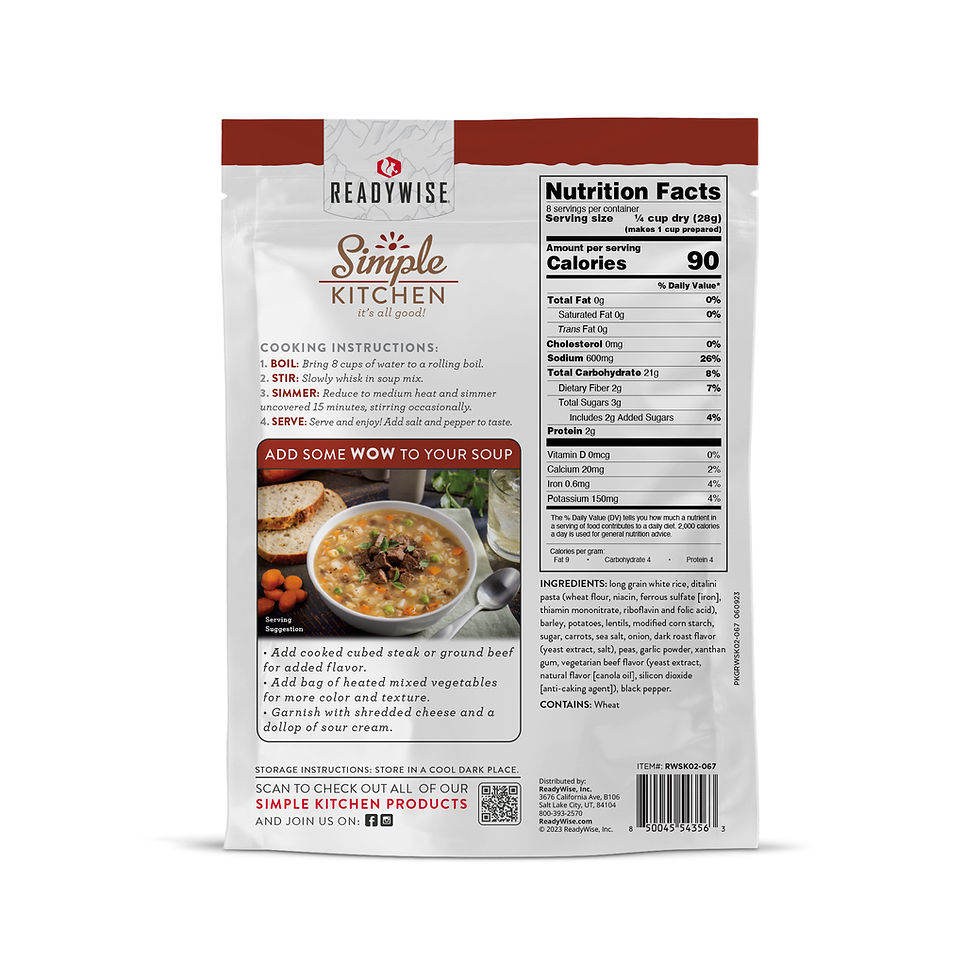 Thumbnail: 6 CT Case Vegetable Beef Soup