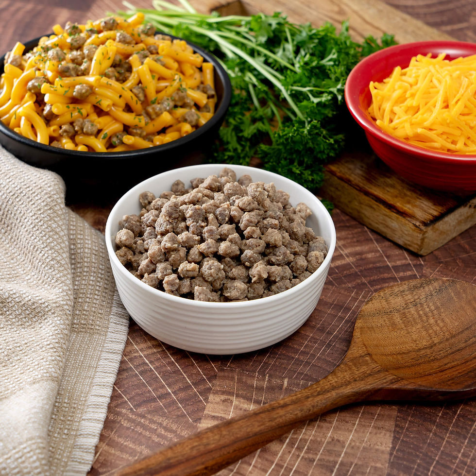 Thumbnail: Simple Kitchen FD Seasoned Beef Patty Crumbles - 22 Serving Can