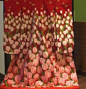 京都　日本の伝統的ウエディングドレス