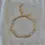 Thumbnail: 18k Gold Plated Paperclip Chain Bracelet with Rhinestones