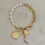 Thumbnail: Natural Freshwater Pearls and Gold Plated Chain Bracelet