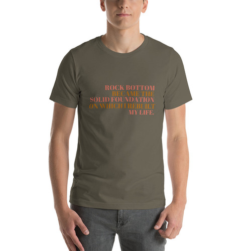 Best Seller | Rock Bottom Shirt, Recovery Shirt, Sober Shirt, AA