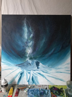 雪山　最高峰　北海道　イッシーアート