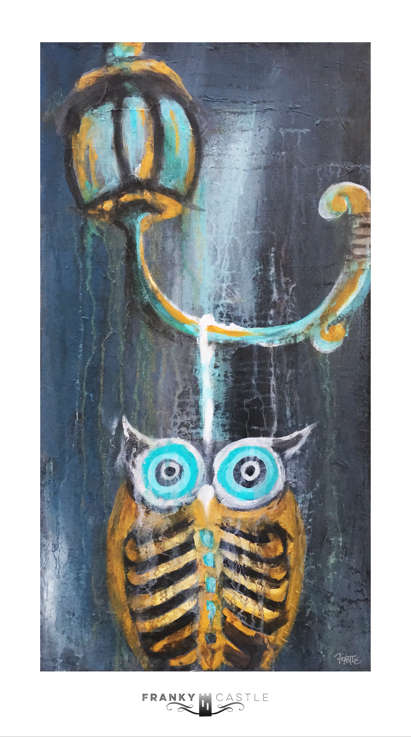 Big Horn Owl // 9.5"x17" Print