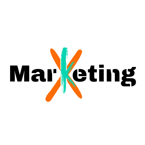 X-Marketing Logo black on white font