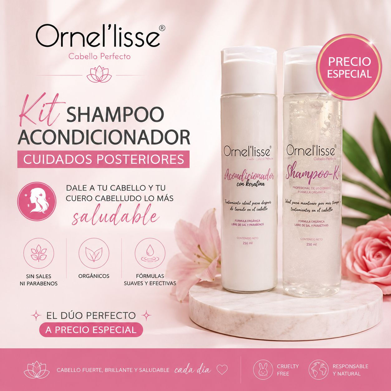 Shampoo-Ker y Acondicionador – Shot de Keratina