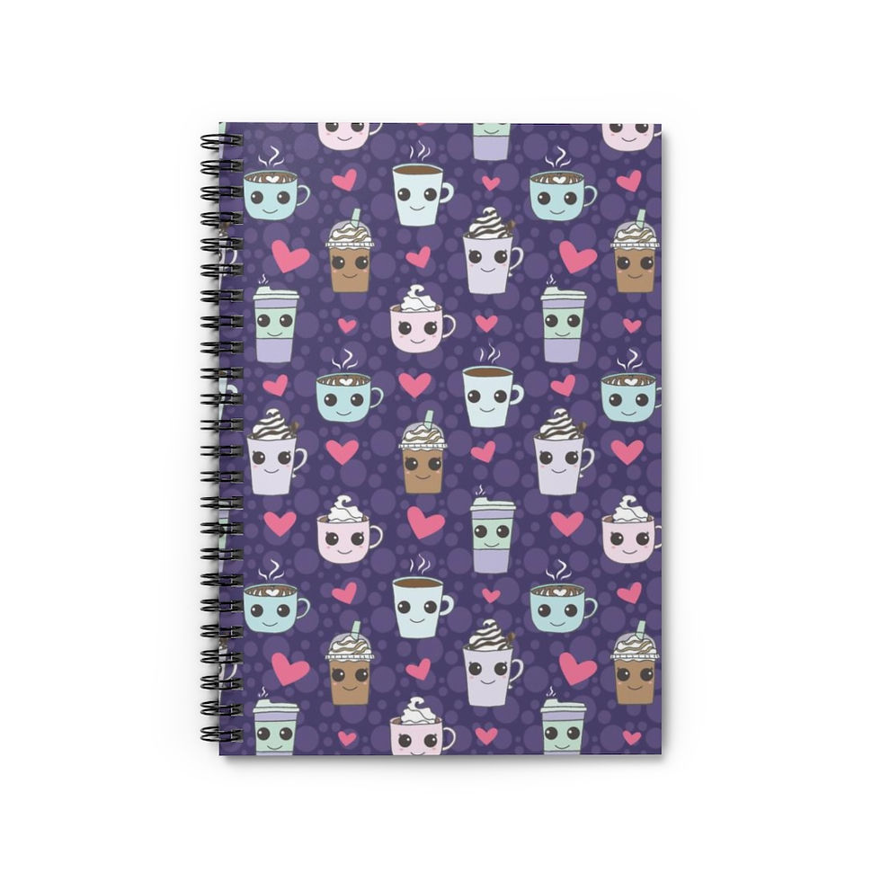 Thumbnail: Coffee Shop Spiral Notebook - Ruled Line