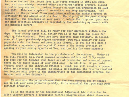 From the Archives: The Agricultural Adjustment Act