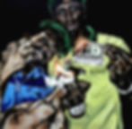 Artwork By Diamond Young called "Tell Me, What's a Dolla Really Worth?"
