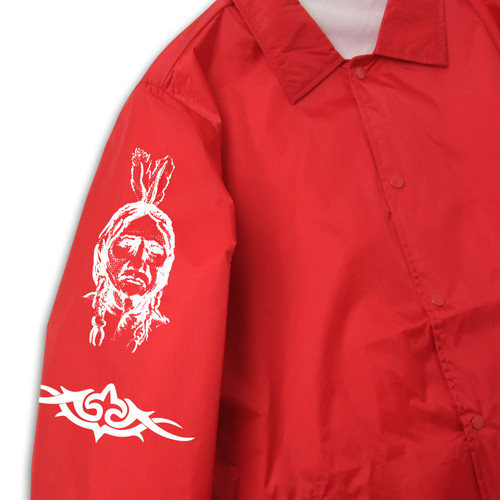 アンソニーキーディス タトゥー ナイロンコーチジャケット RED  