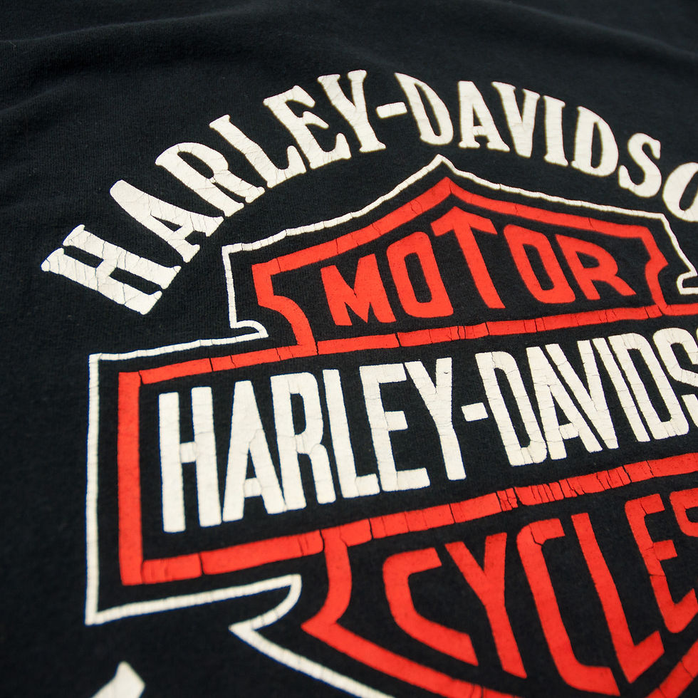 섬네일: 1980年代 HARLEY DAVIDSON プリントオン ポケット Tシャツ