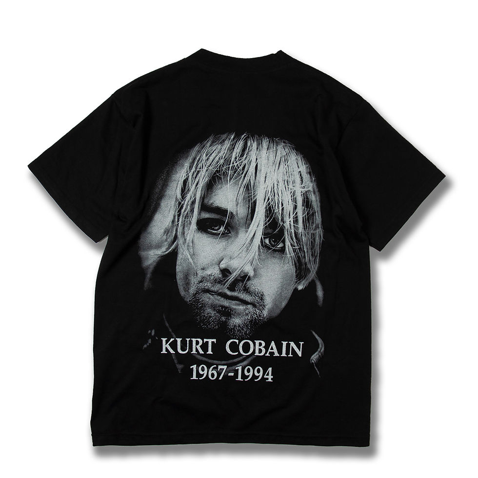 섬네일: ニルヴァーナ カートコバーン 追悼 Tシャツ 両面プリント