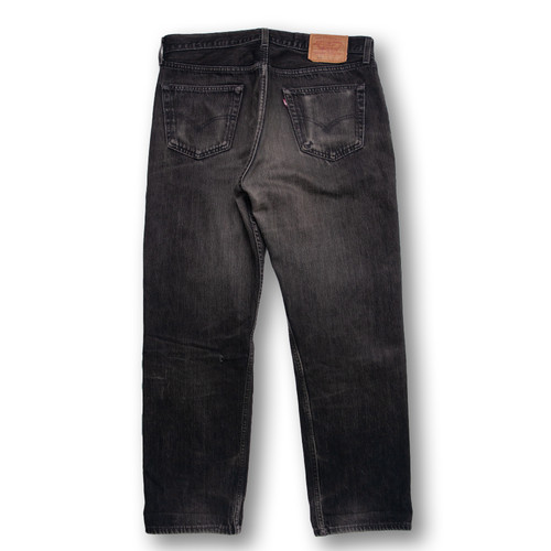 W36 L30 1995s Levi's 501 Sulfer Black Jeans Made in USA