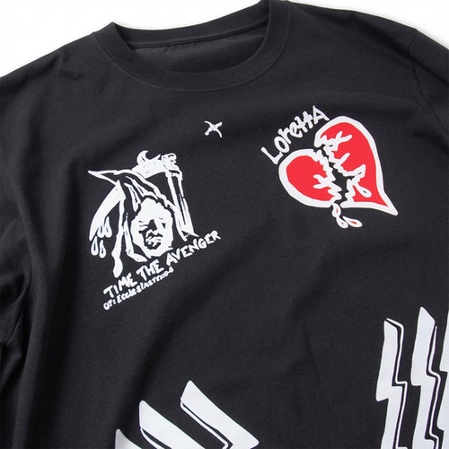 Cape Fear Max Cady Tattoo L/S T-SHIRT Fade Black | FREEWAY WEB STORE