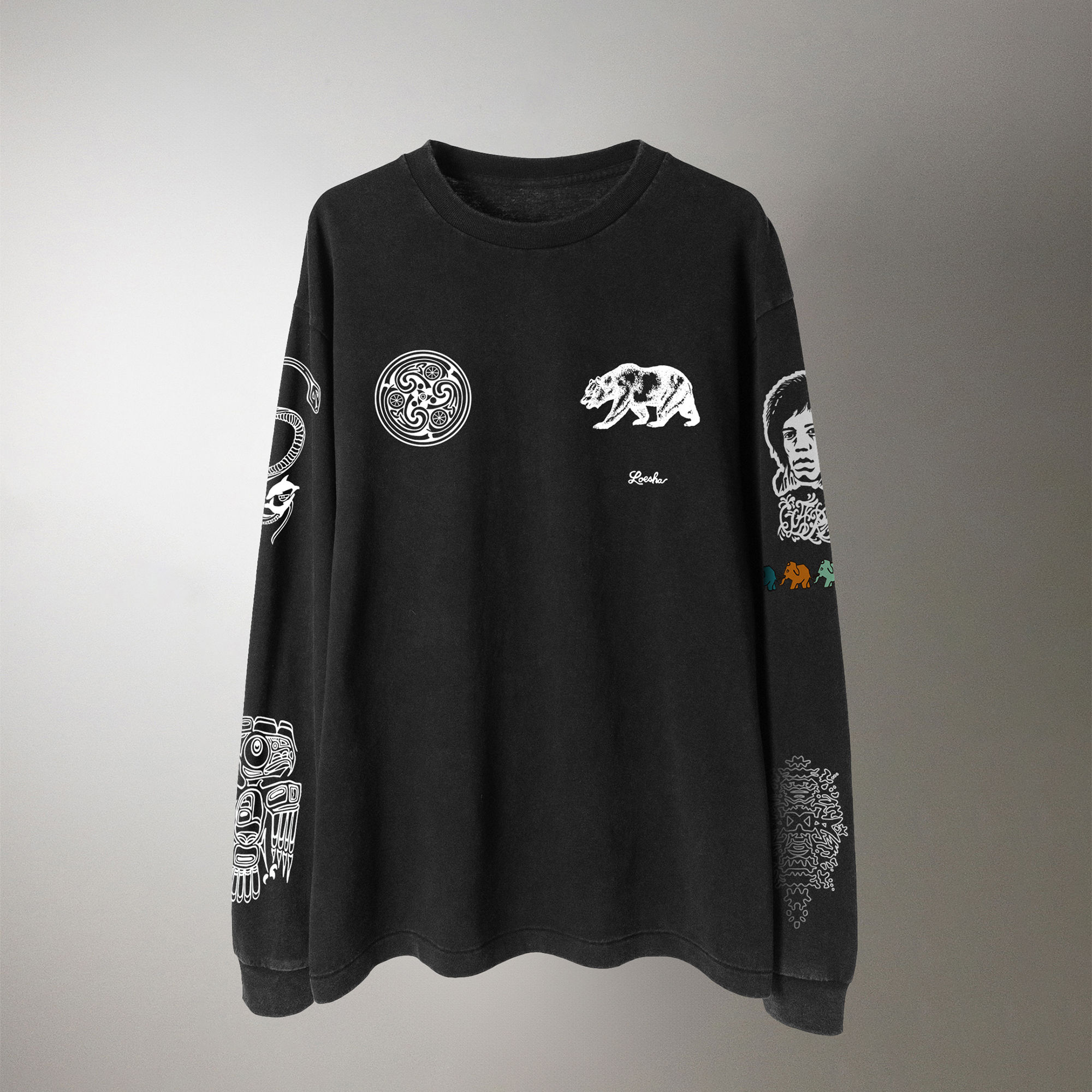 90s The Reign of the Bassist L/S Tee Blood Sugar Black