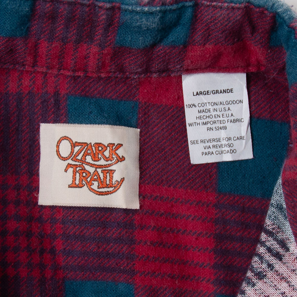 サムネイル： 1990s OZARK TRAIL Print Flannel Shirts Made in USA 1990年代 オザークトレイル プリントフランネルシャツ アメリカ製