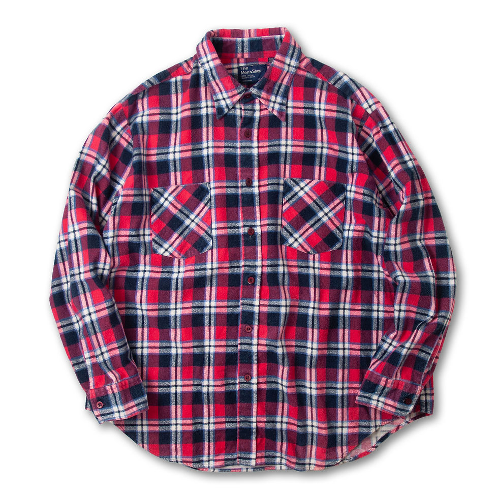 1980s JCPenney The Men's Shop Print Flannel Shirts FREEWAY WEB STORE