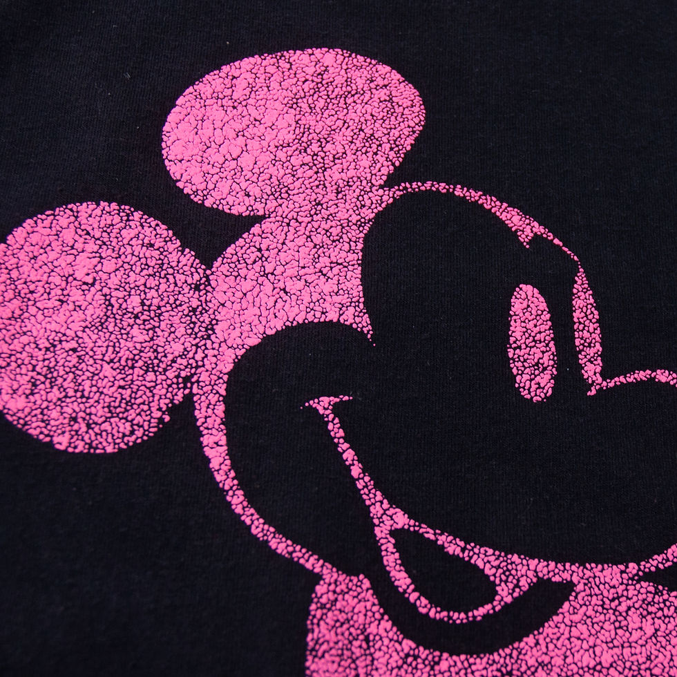 섬네일: L 1980s Neon Mickey Mouse Multi Print T-Shirts L 1980年代 ネオン ミッキーマウス マルチプリント Tシャツ