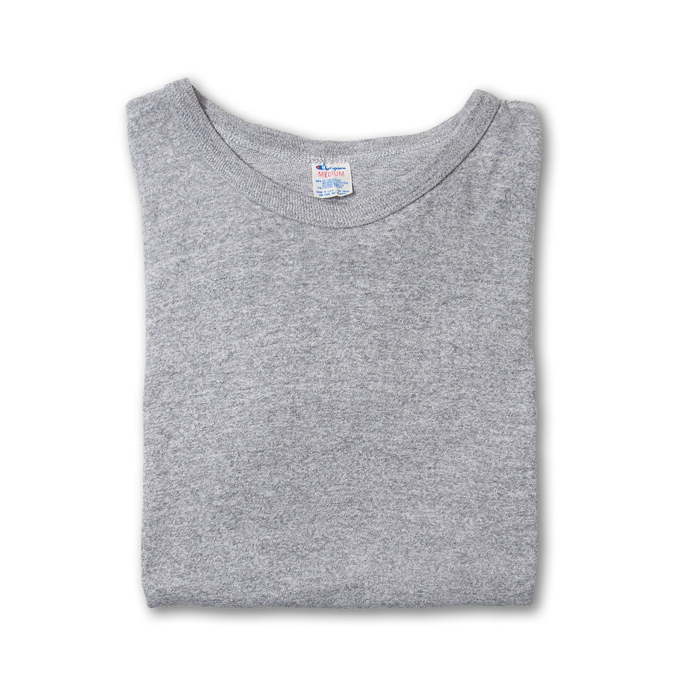 1980s Champion 88/12 Heather Gray Blank T-Shirts 1980年代 チャンピオン 88/12 杢グレー 無地Tシャツ