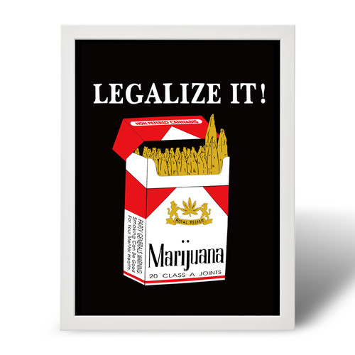 L】1990年代 LEGALIZE IT マルボロモチーフ マリファナ 解禁せよ T 