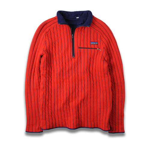 【希少】80s パタゴニア ポリプロピレン ストライプフリース キルティング 希少】80s パタゴニア ポリプロピレン ストライプフリース