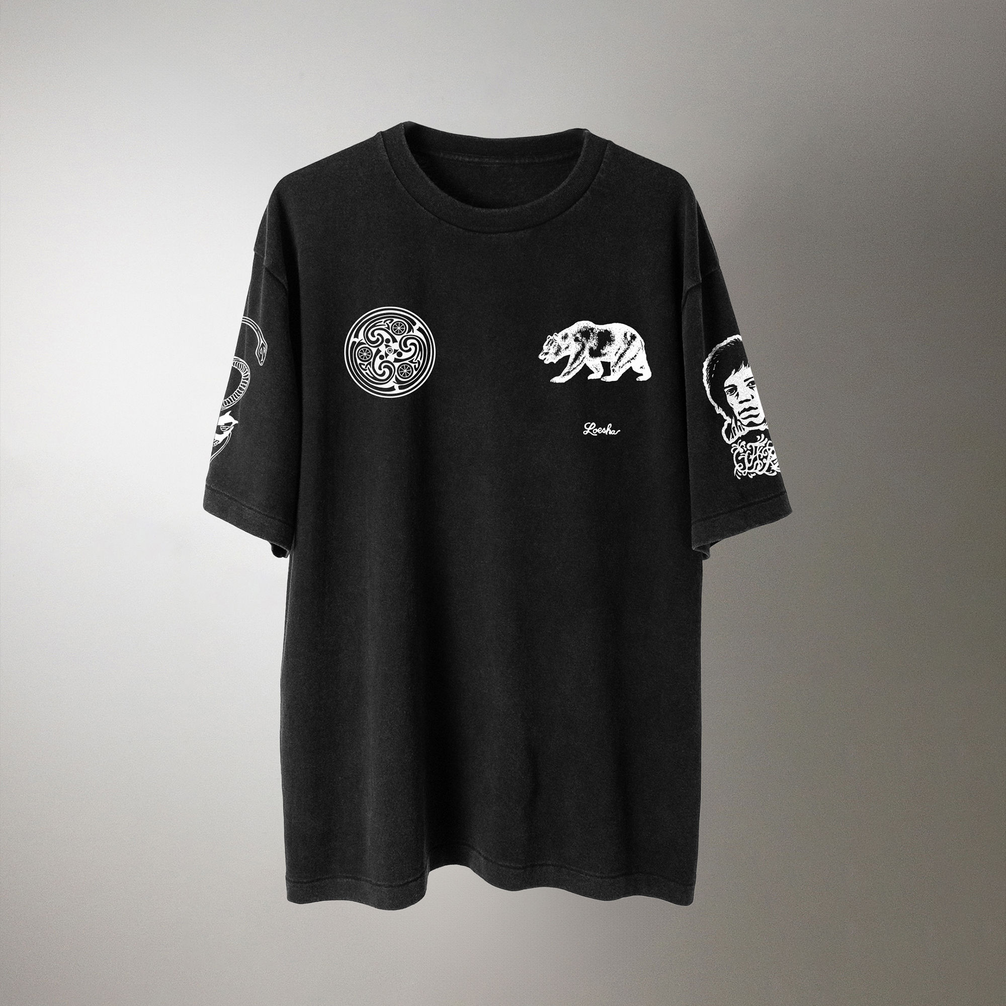 " 90s The Reign of the Bassist " S/S Tee Blood Sugar Black