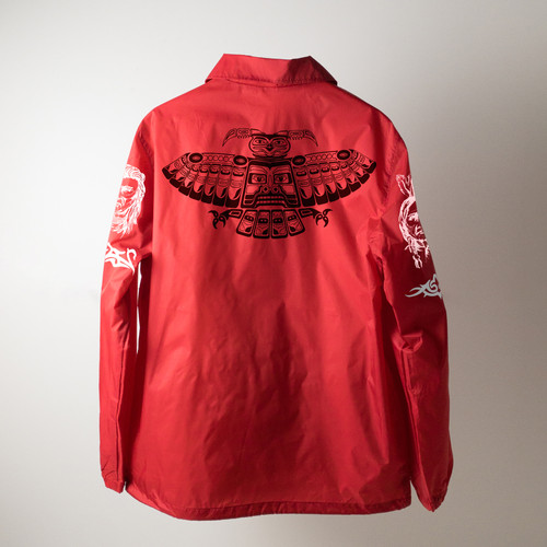 アンソニーキーディス タトゥー ナイロンコーチジャケット RED