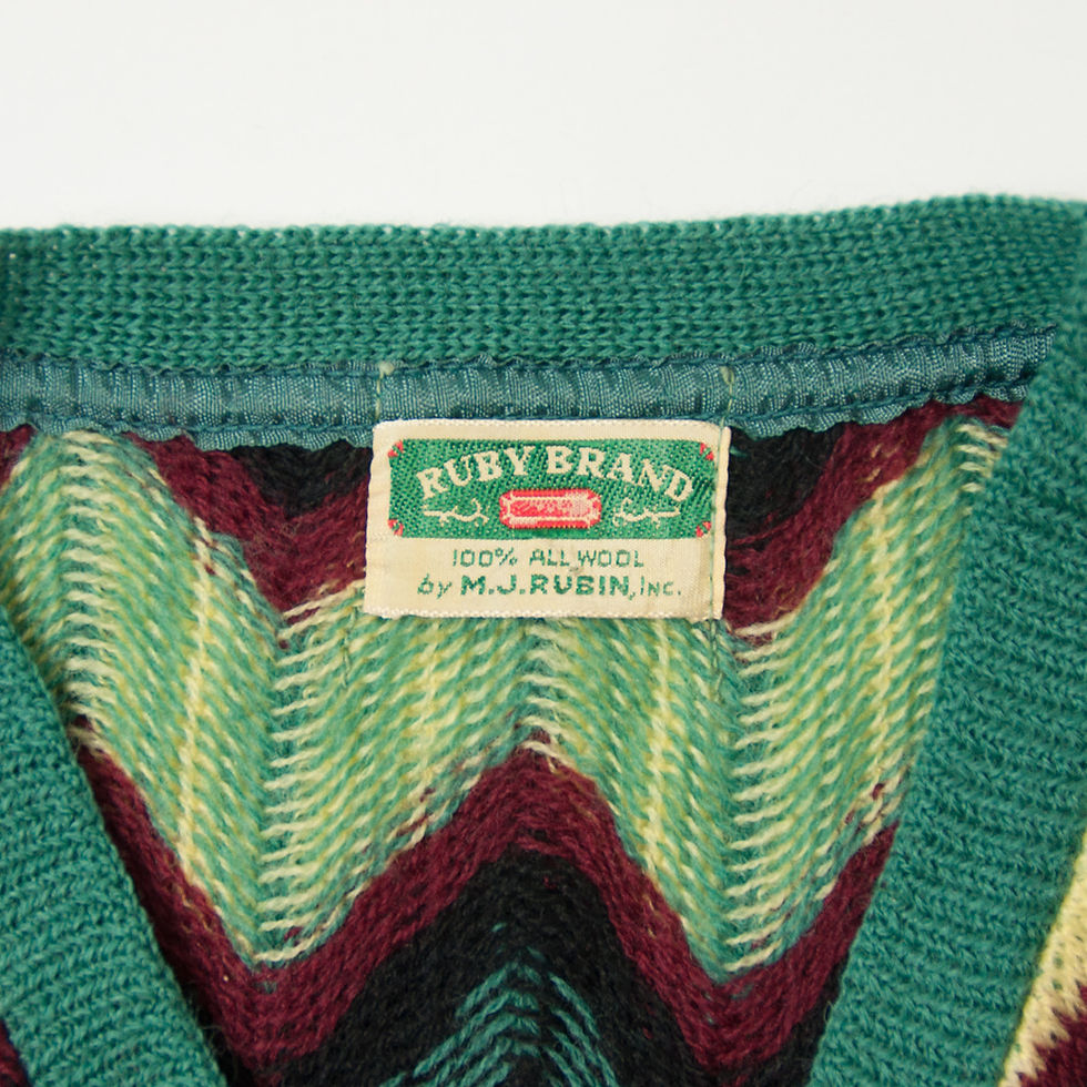 Thumbnail: 1940年代 RUBY BRAND Vネック セーター