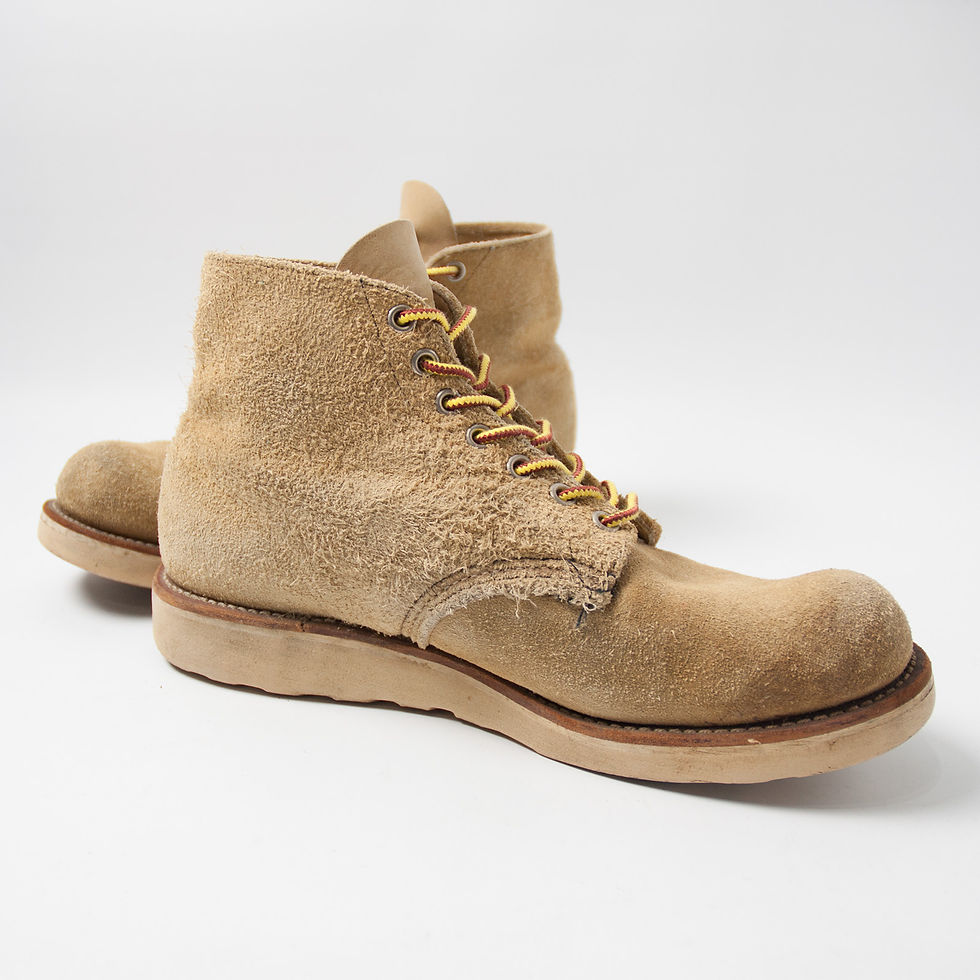 ภาพขนาดย่อ: 【7 1/2 E】 1999年製 RED WING ラウンドトゥ 8167 スエードブーツ 毛羽立ち強