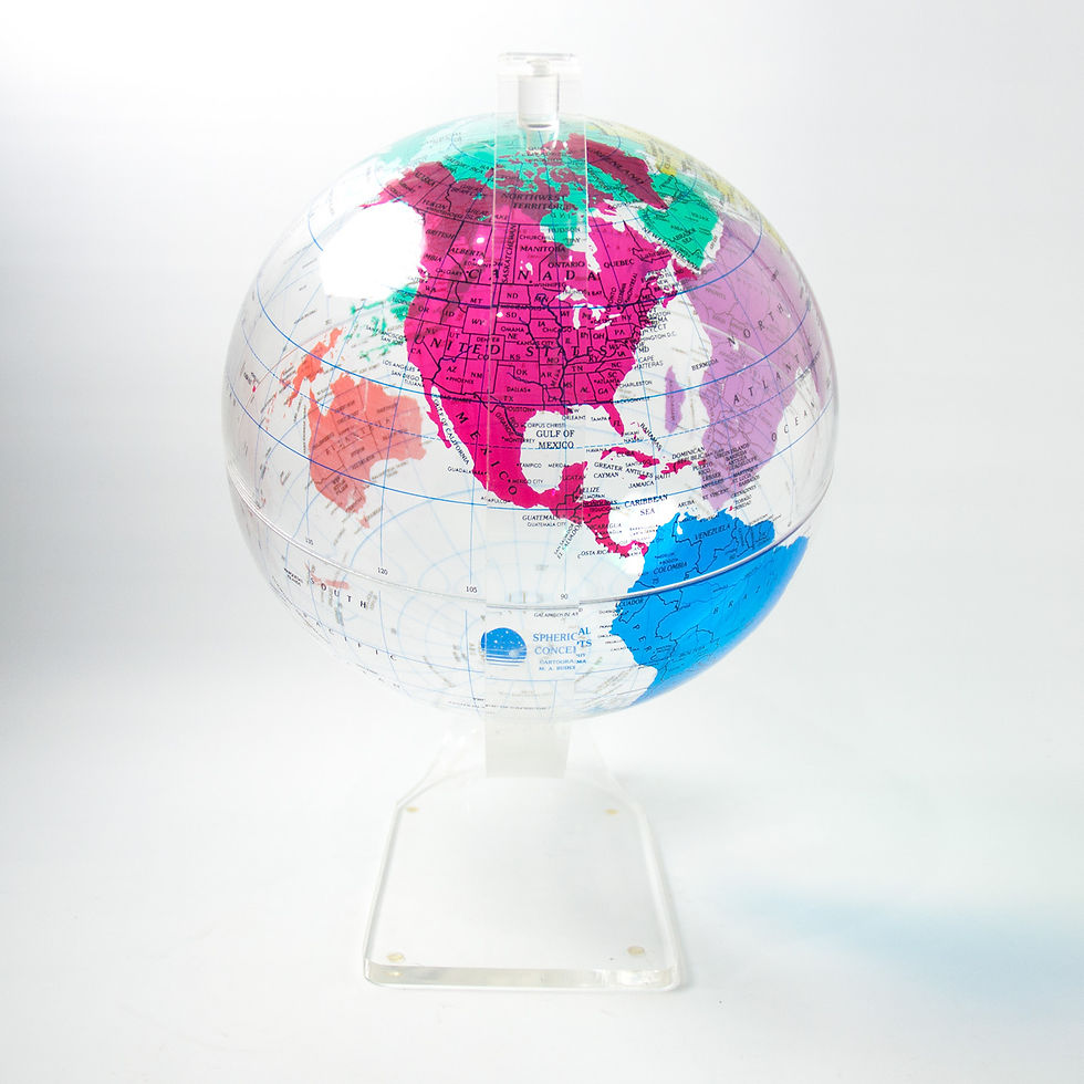 섬네일: 1990年代 SPHERICAL CONCEPTS アクリル 地球儀