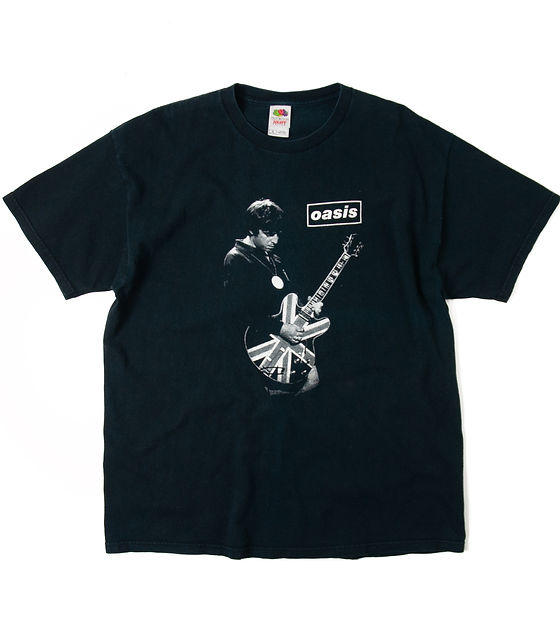OASISノエルギャラガー モノクロ プリント Tシャツ | FREEWAY WEB STORE