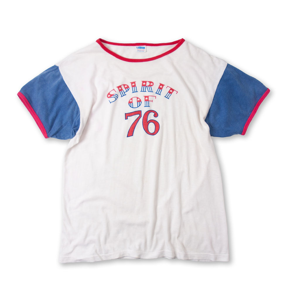 1970s Champion SPIRIT OF 76 Tricolor T-Shirts