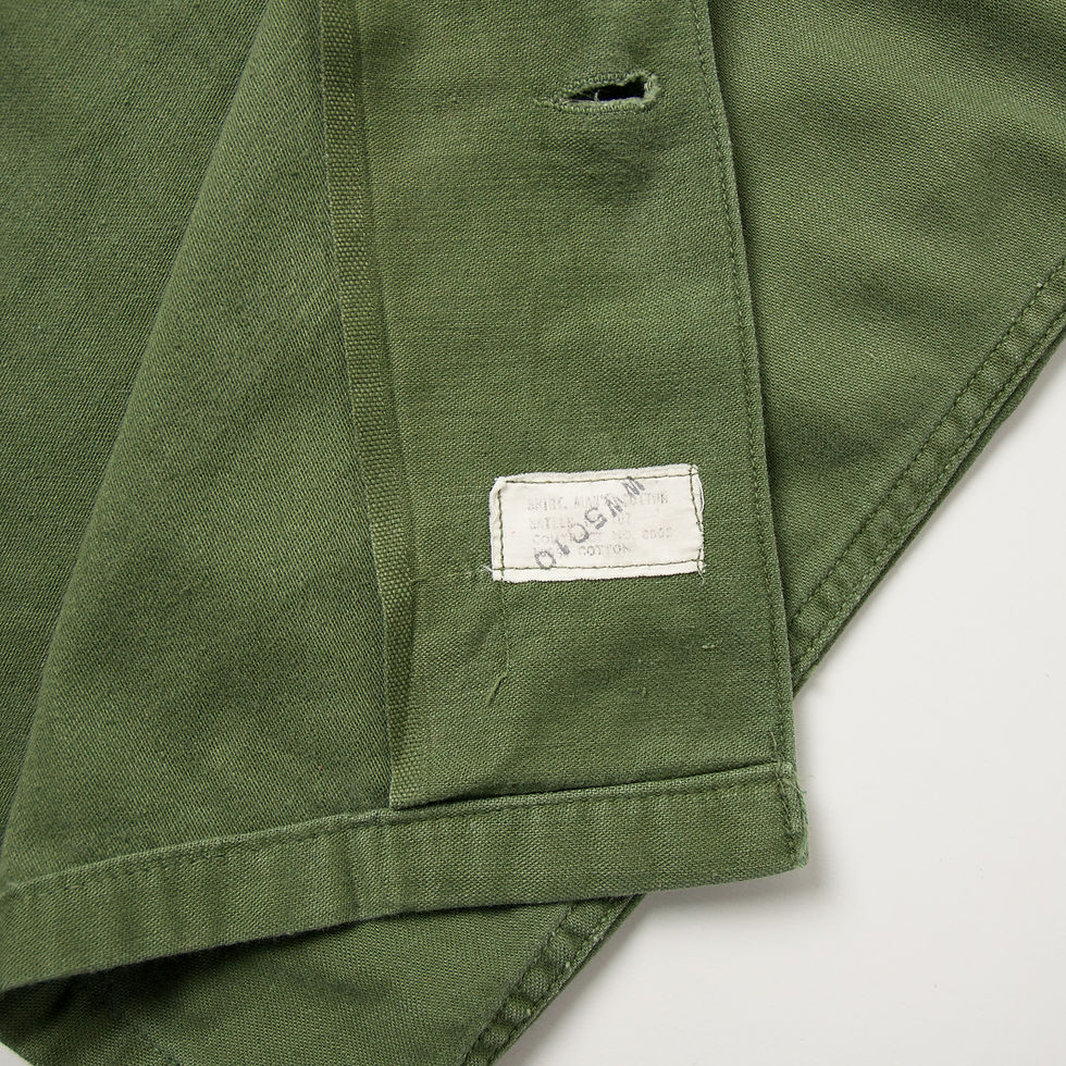 섬네일: 1970年代 U.S. MILITARY UTILITY SHIRT L.A. CO. JAIL
