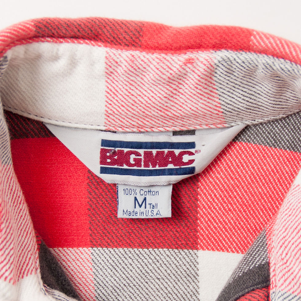 섬네일: 1980年代 BIGMAC ヘビーフランネルシャツ ブロックチェック M