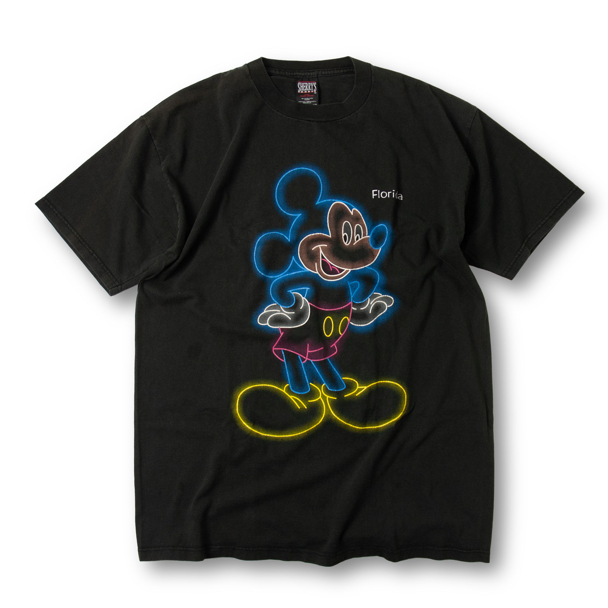 1990s Sherry's BEST Neon Mickey Mouse T-Shirt Florida / 1990年代 シェリーズベスト ネオン ミッキーマウス Tシャツ フロリダ