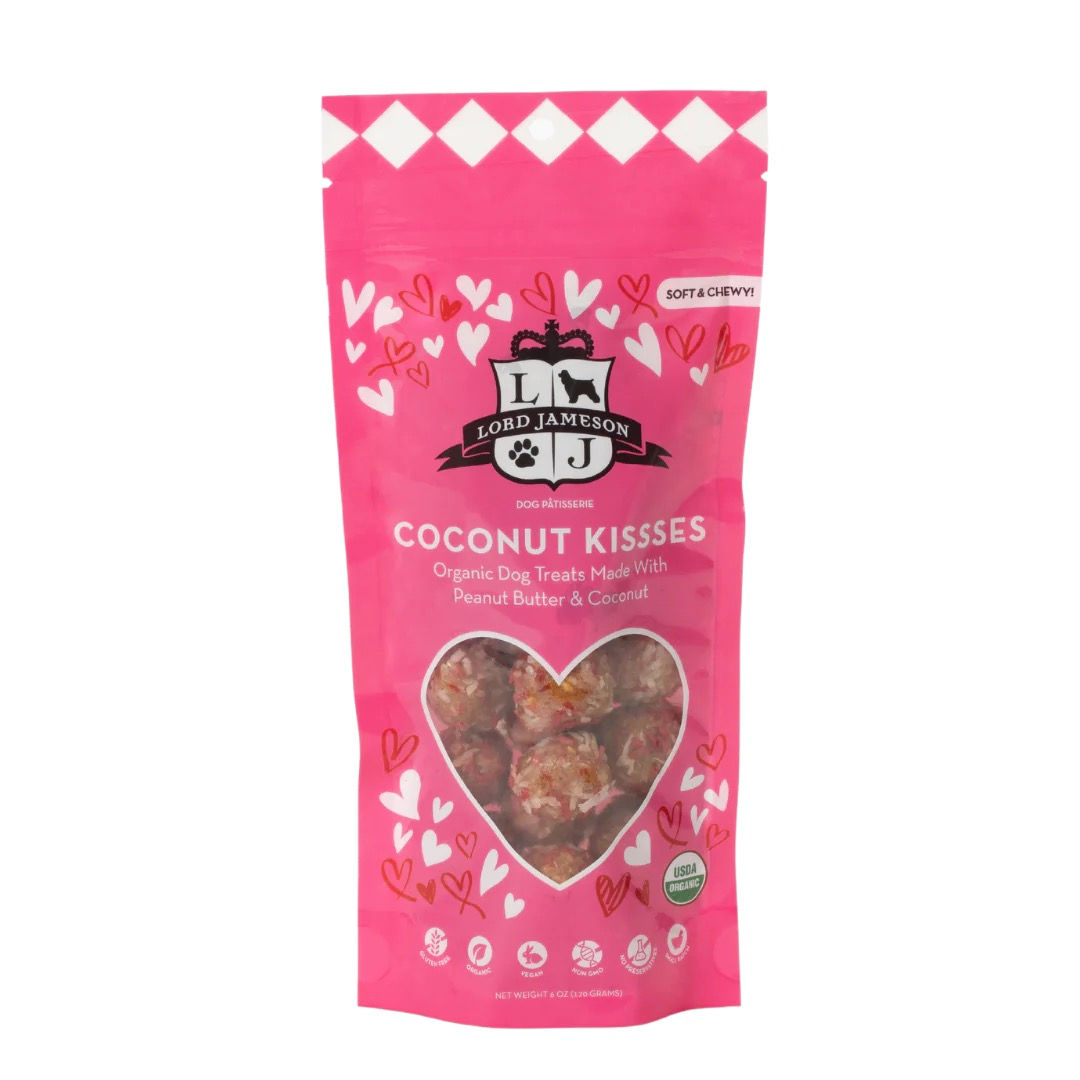 Coconut Kisses Organic Dog Treats