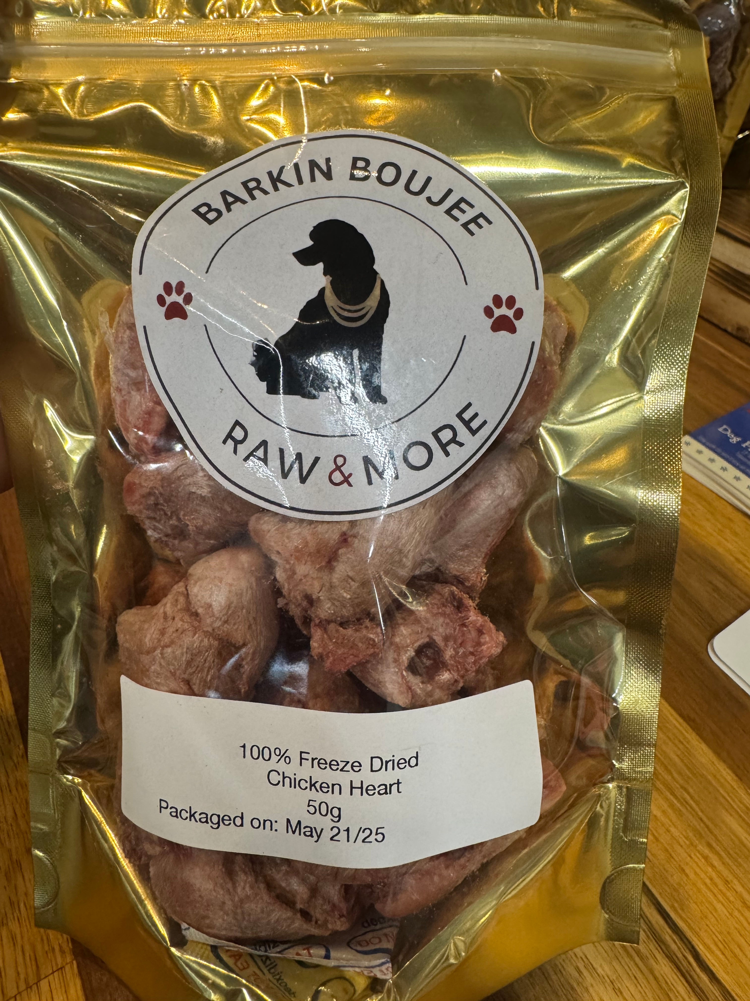 Freeze Dried Chicken Hearts 50g